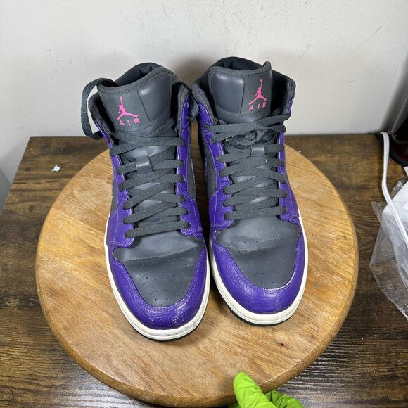 Air Jordan 1 Mid SE Anthracite Shoes Mens Size 10 Elephant Print 364770-025 main image 6